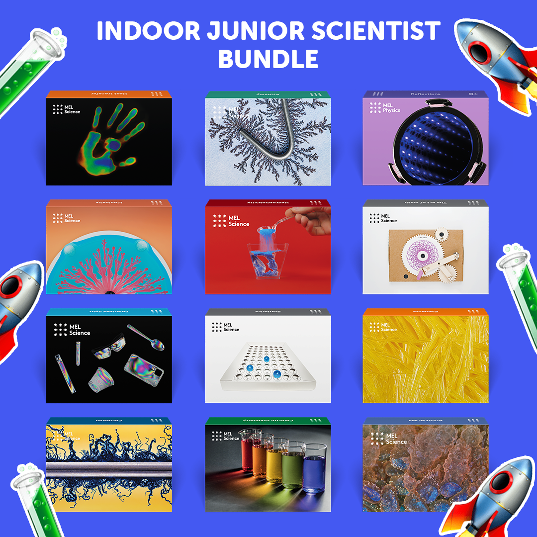 Indoor Junior Scientist Bundle. Ages 8–16+ (with online lessons library)